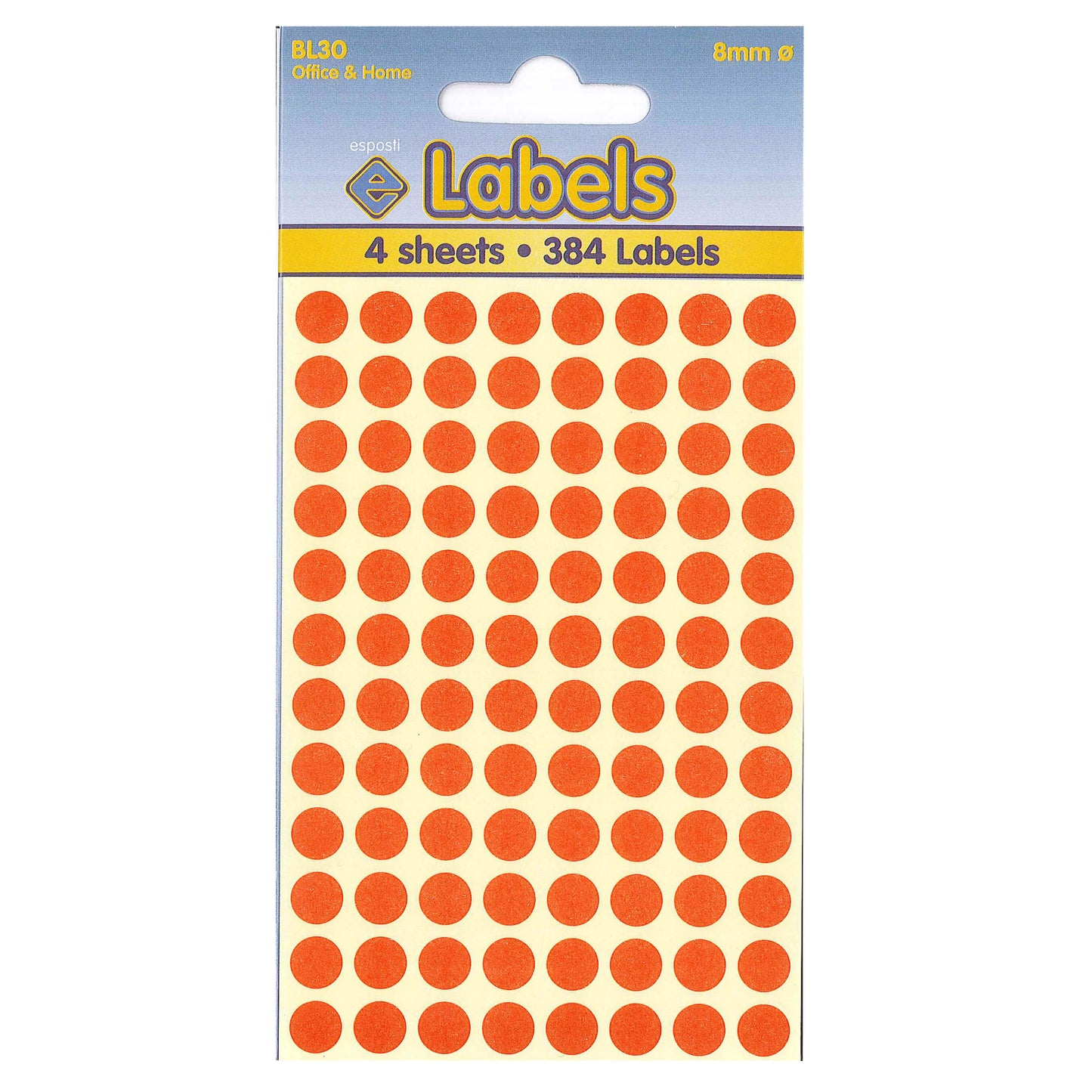 Red Dots  Stickers 8mm - BL30