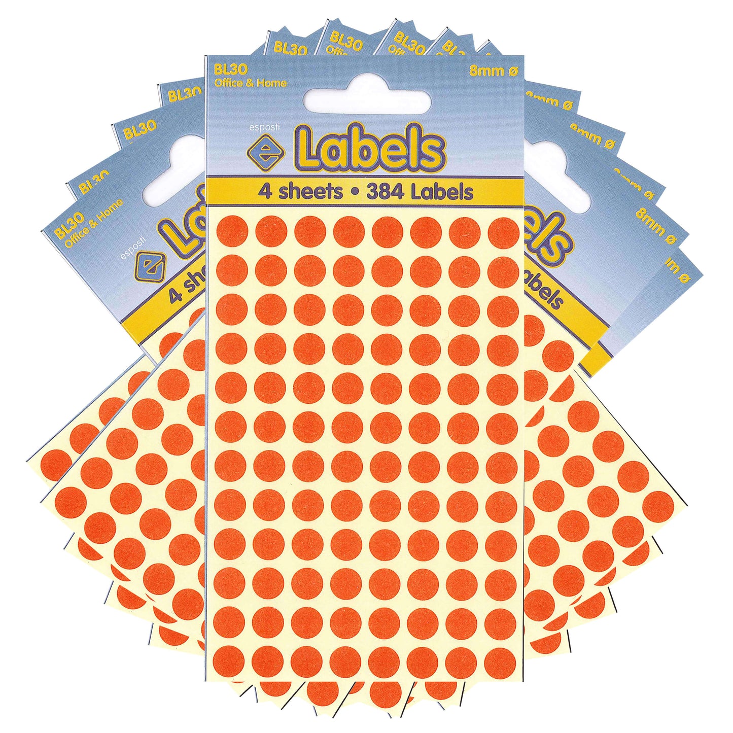 Red Dots Stickers 8mm - BL30