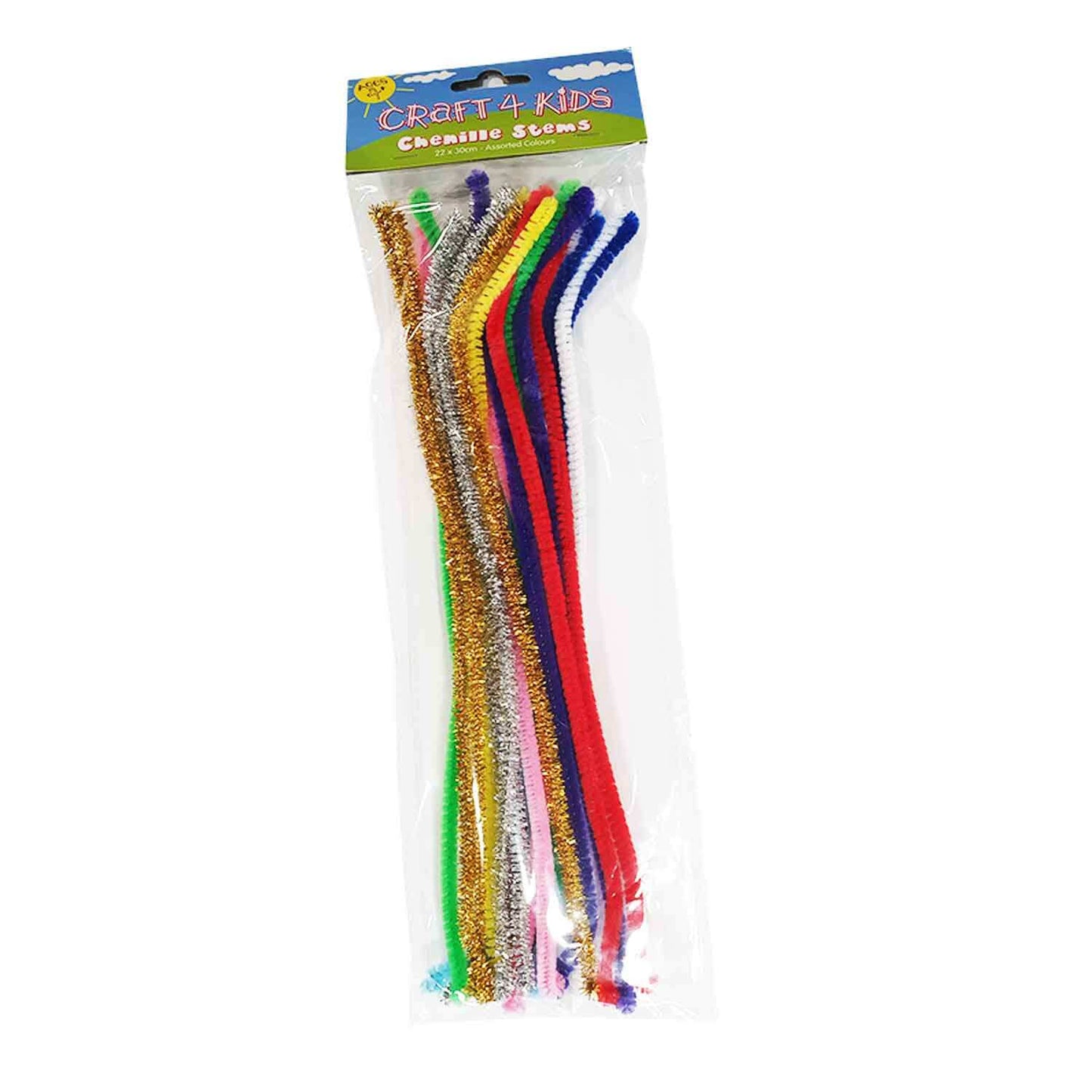 Assorted Chenille Stems 30cm - CK07