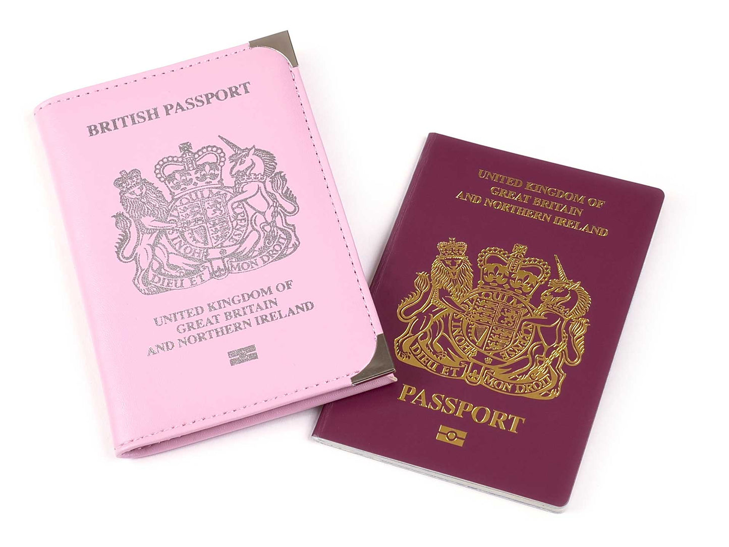 Passport Holder With Crest Pink - EL114P