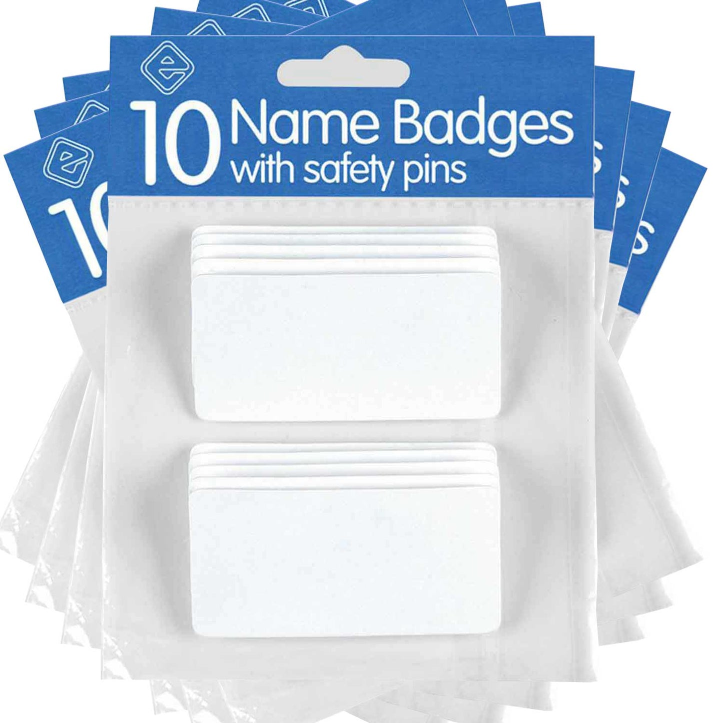 Name Badges With Pins (10s) - EL115