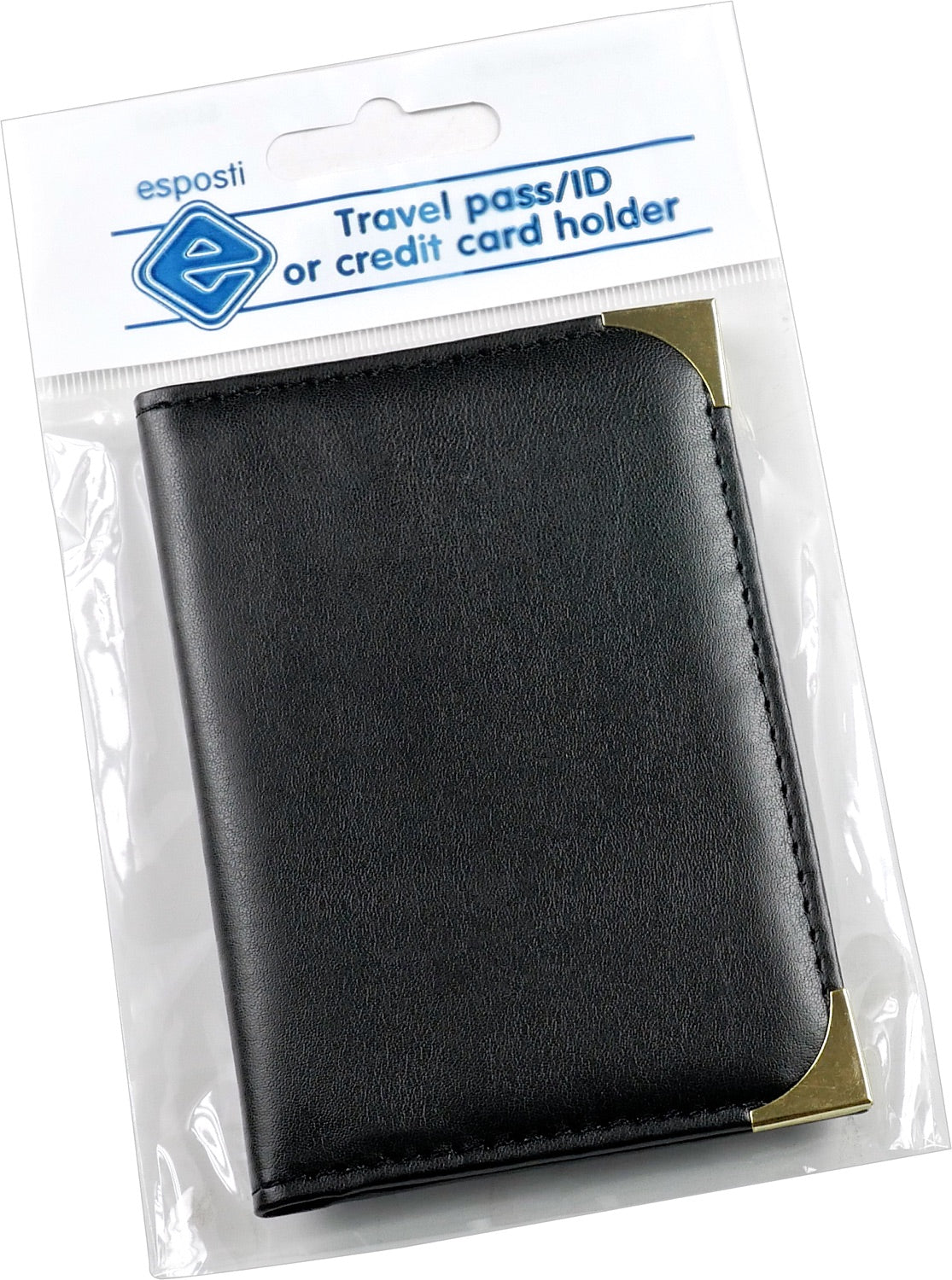 Travel Pass Id Credit Card Holder Black PU - EL120BR