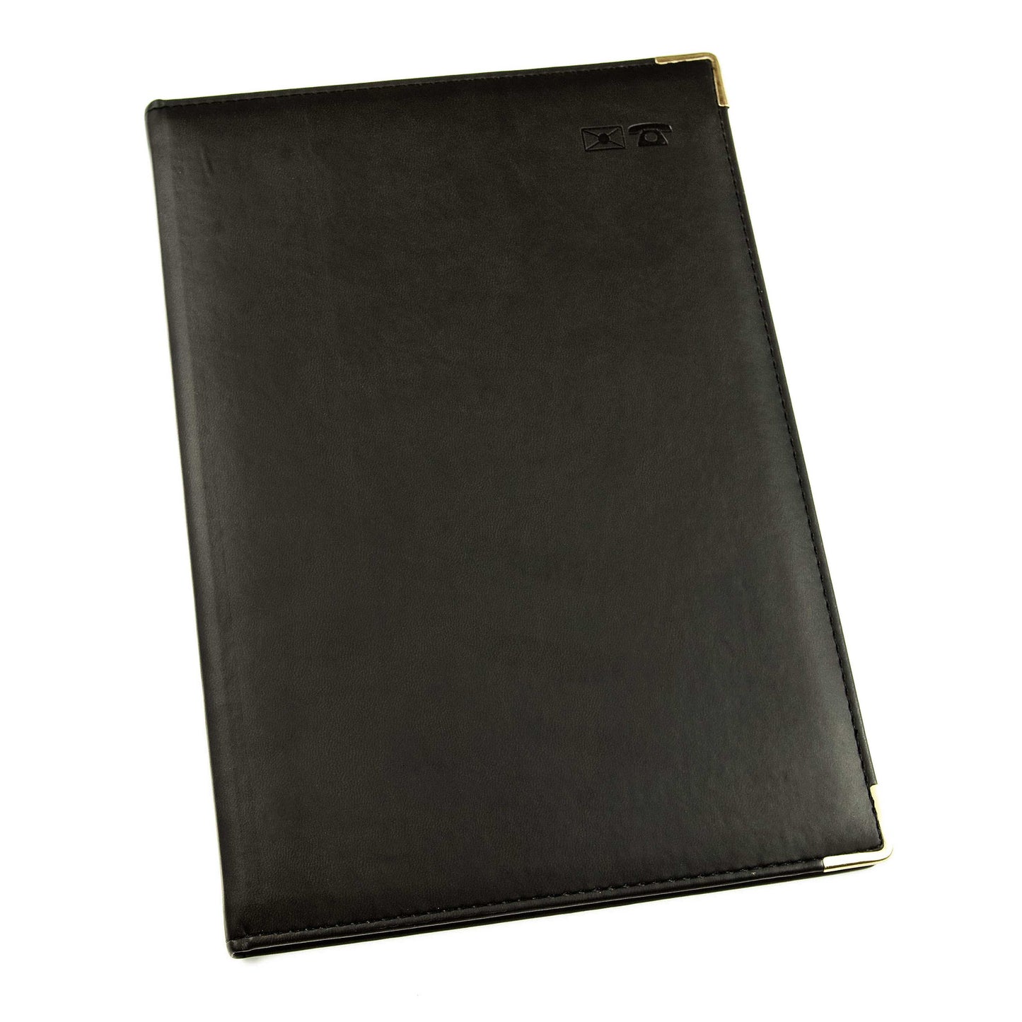 Adressbuch B5 Schwarz Goldecken - EL325