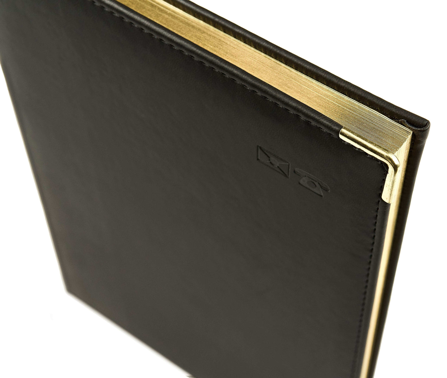 Adressbuch B5 Schwarz Goldecken - EL325