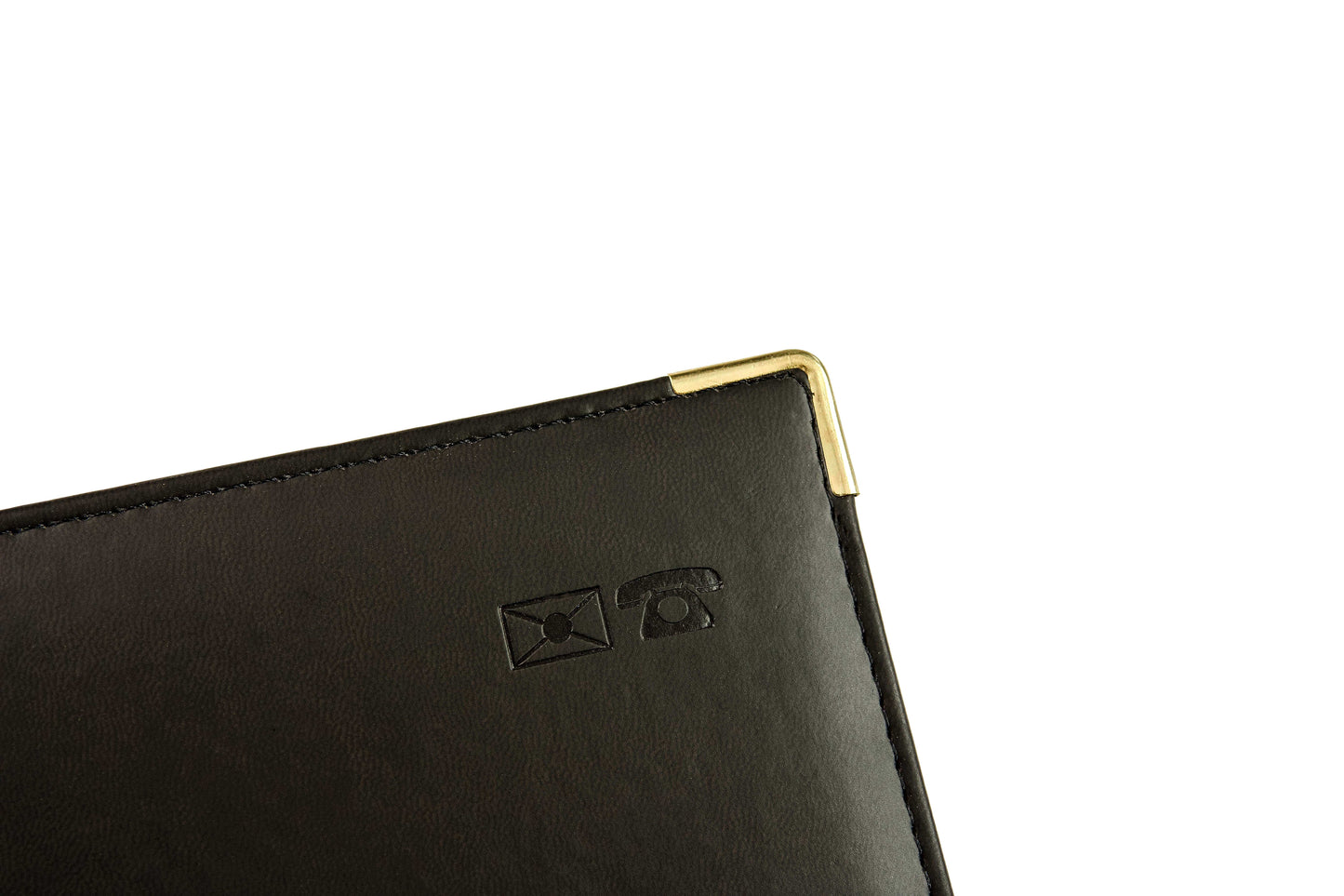 Adressbuch B5 Schwarz Goldecken - EL325