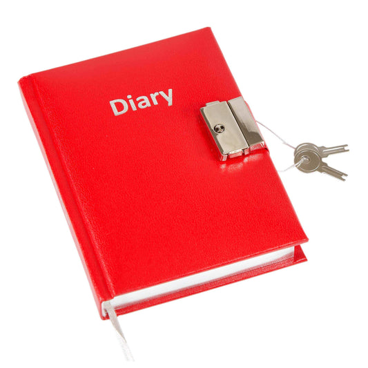 5 Year Diary With Lock Red - EL34R