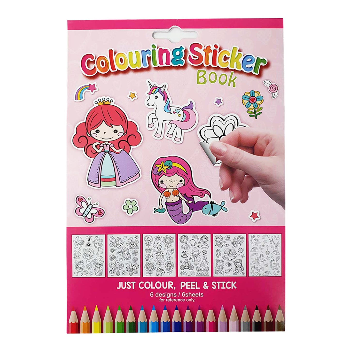Colouring Sticker Book Assortment - EL5030