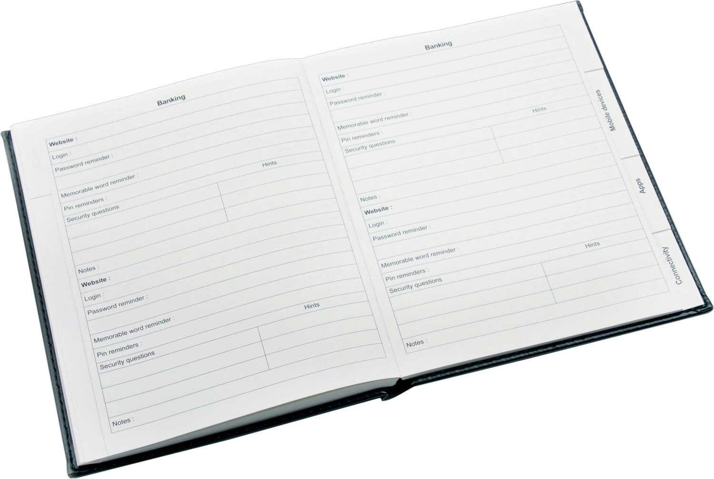 Internet Password Book Red - EL70R