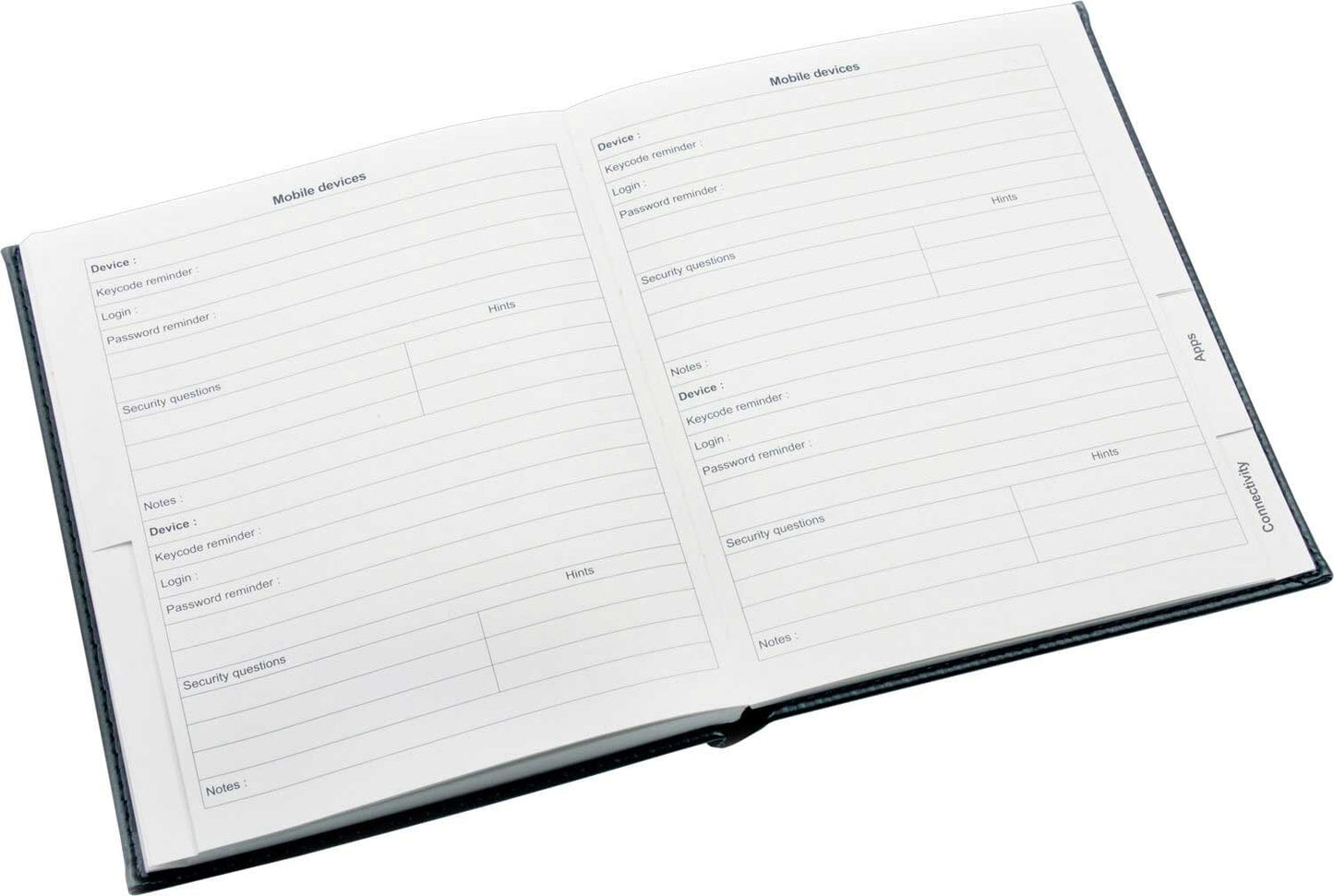 Internet Password Book Red - EL70R