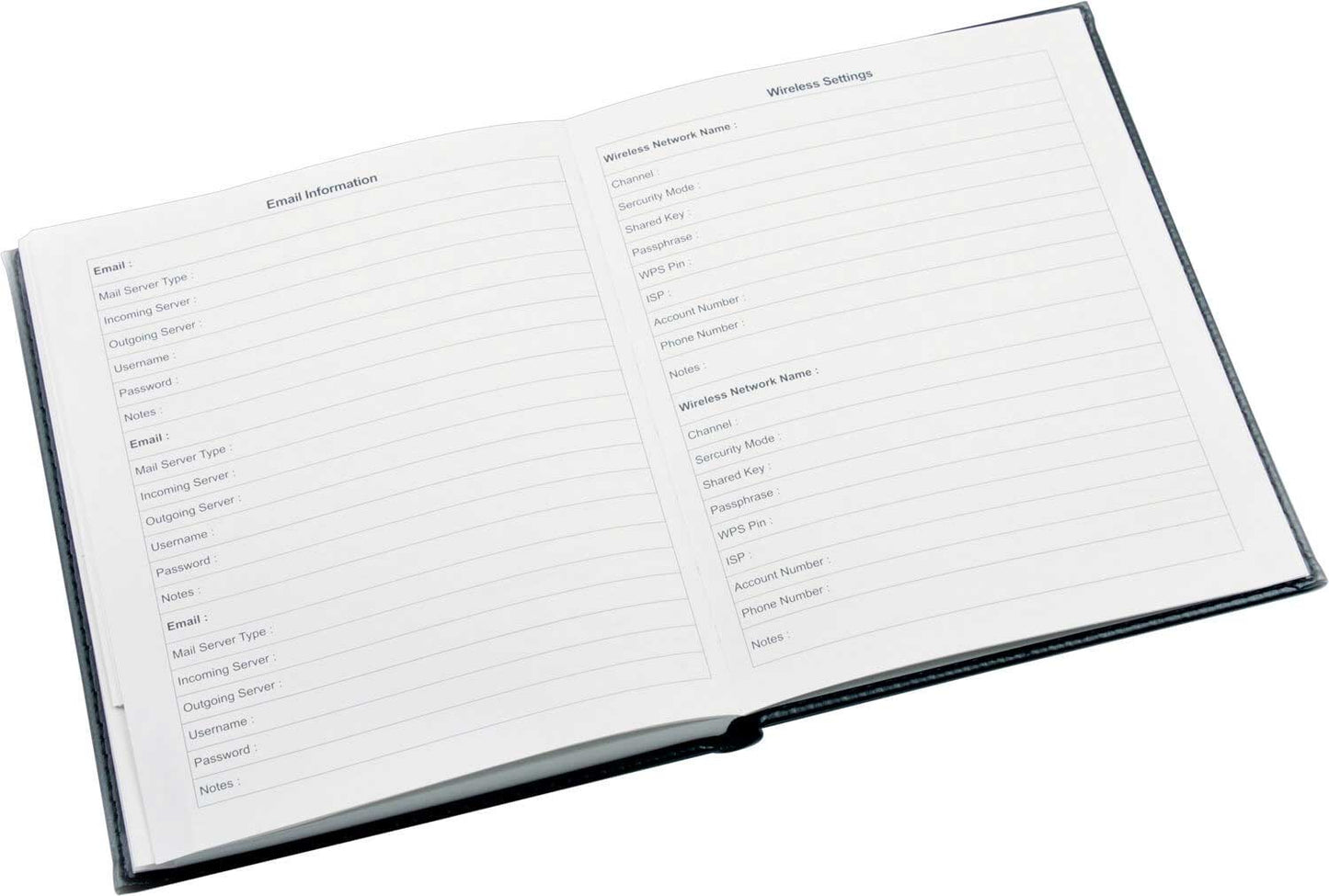 Internet Password Book Red - EL70R