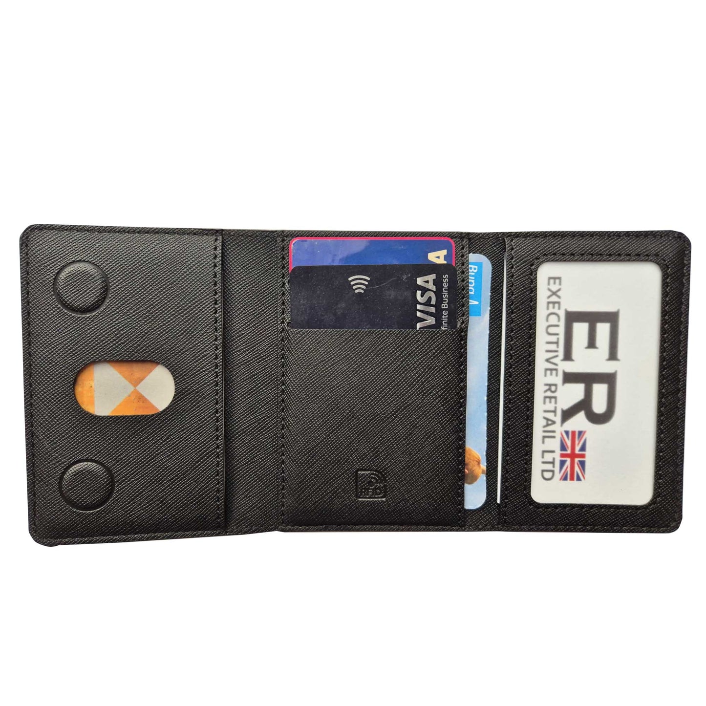 Esposti Credit Card Wallet | RFID Safe | Grained PU Leather Material | Magnetic Closure - EL786-12