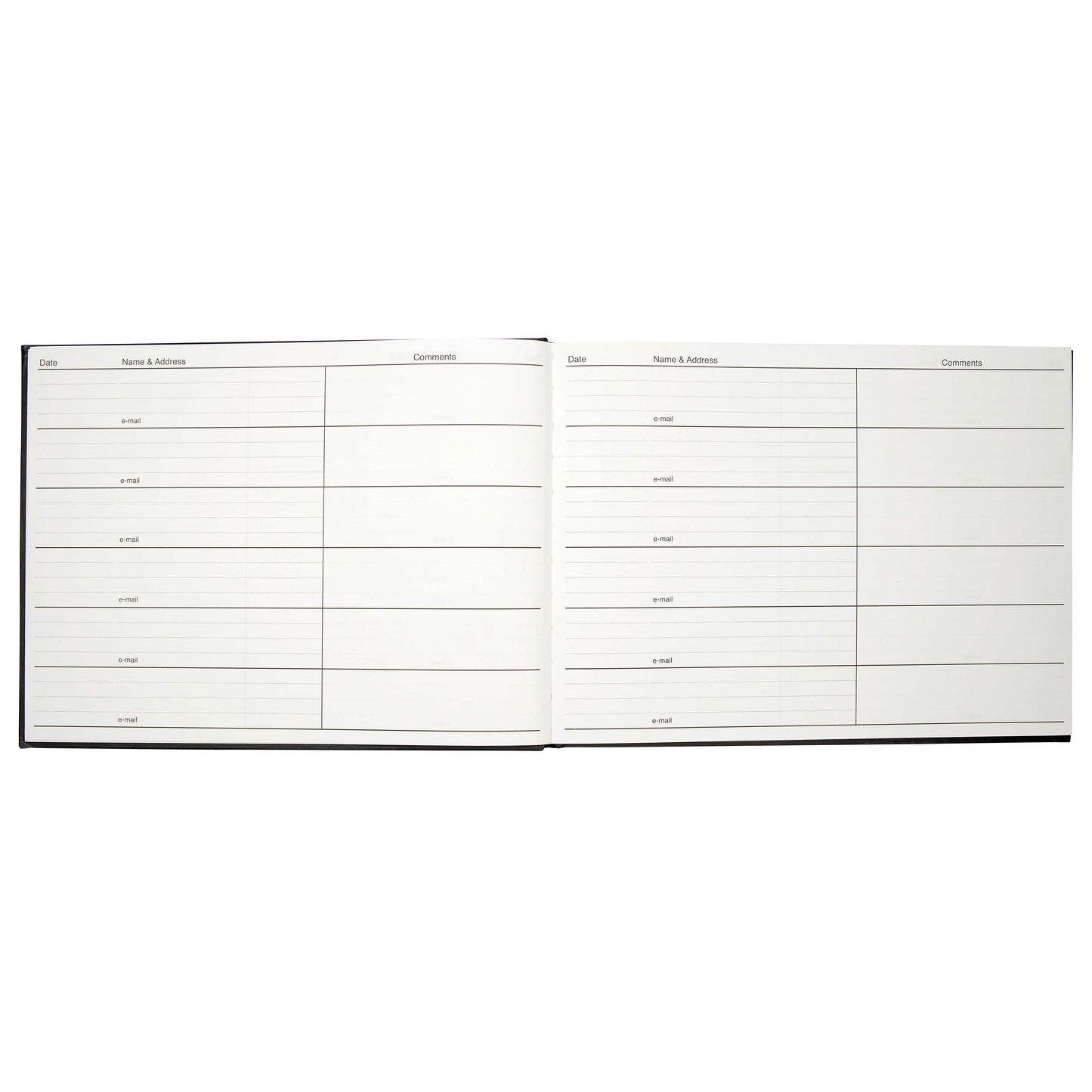 Visitors Book Black - EL7B