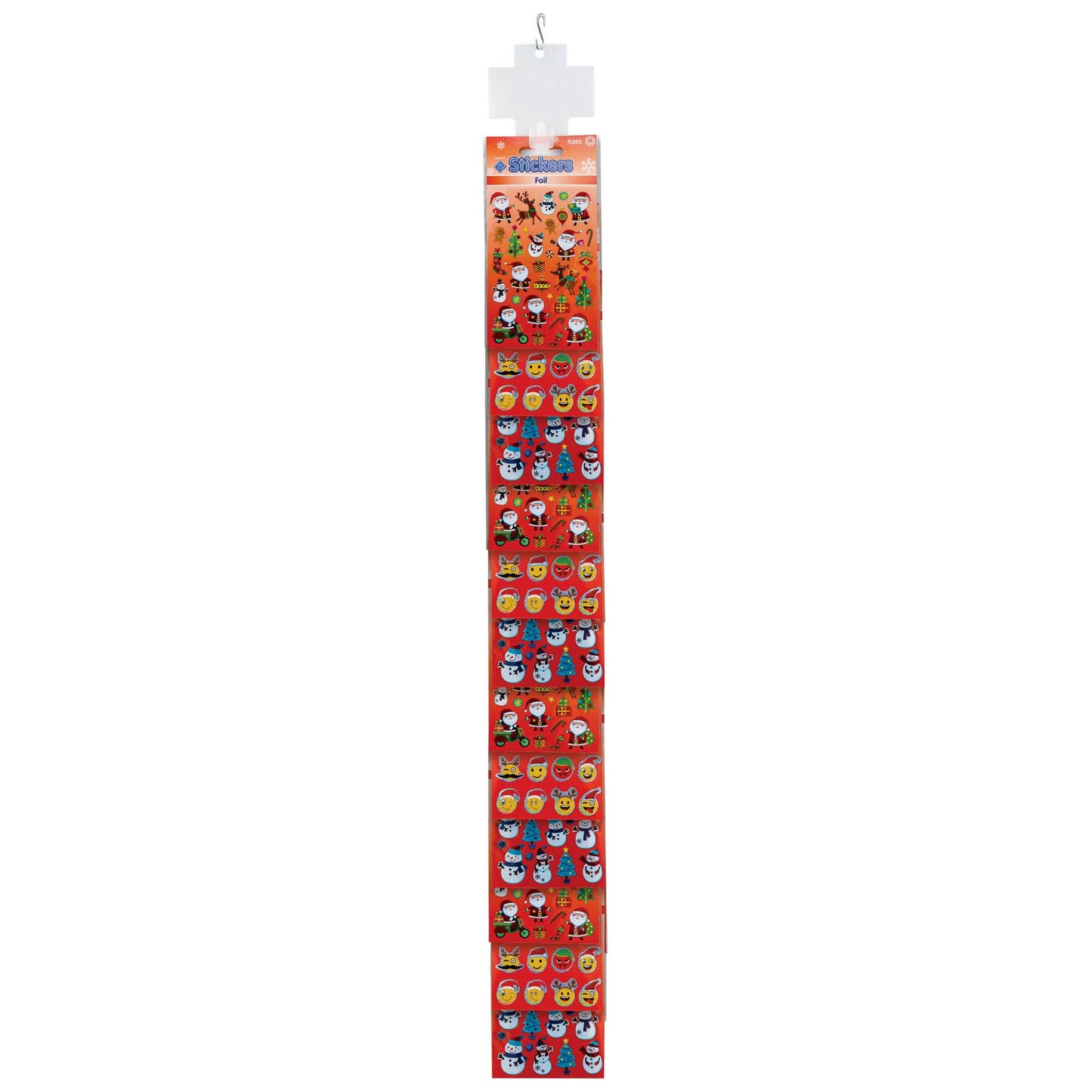 Weihnachts-Aufkleber-Clip, Neu, 48 Stück - ESXC01