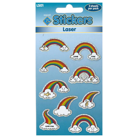 Laser Rainbows Stickers - LS01