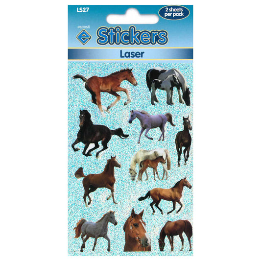 Laser Horses Stickers - LS27