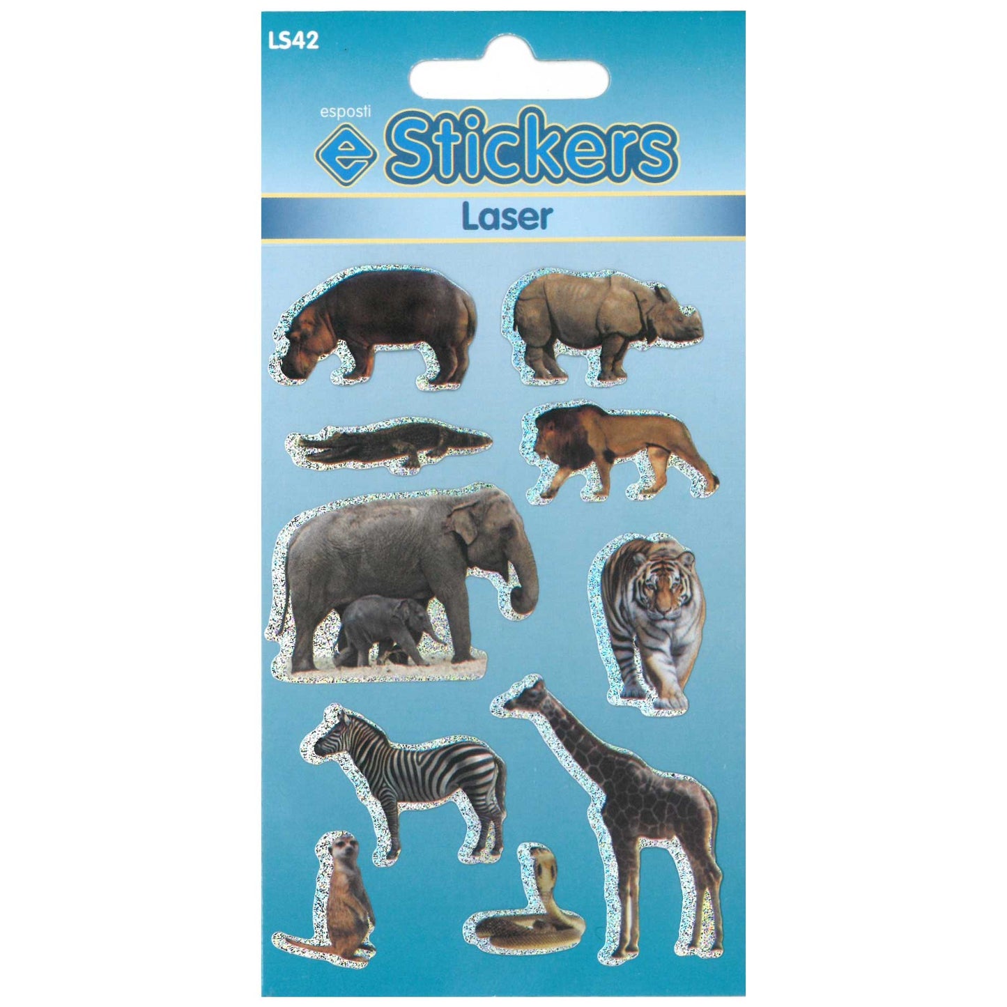 Laser Wild Animals Stickers - LS42