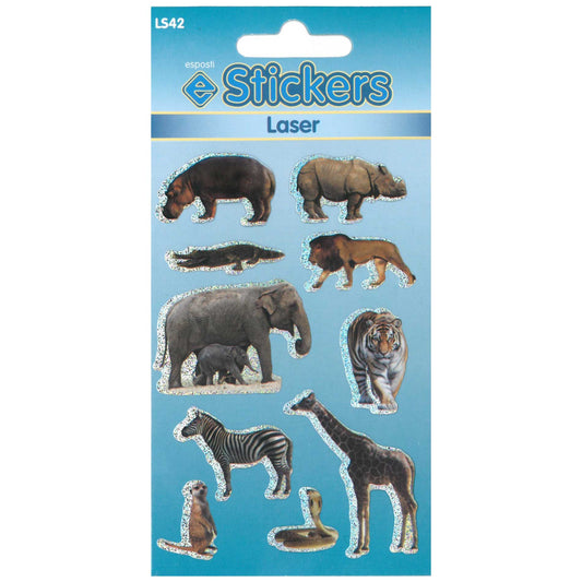 Laser Wild Animals Stickers - LS42