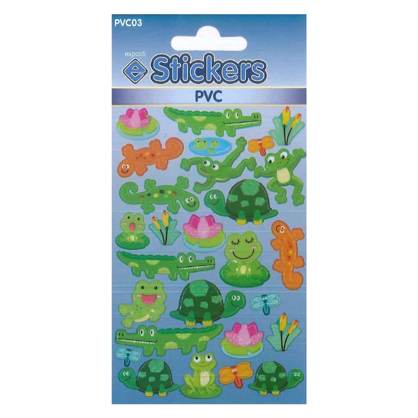 PVC Frogs & Reptiles Stickers - PVC03