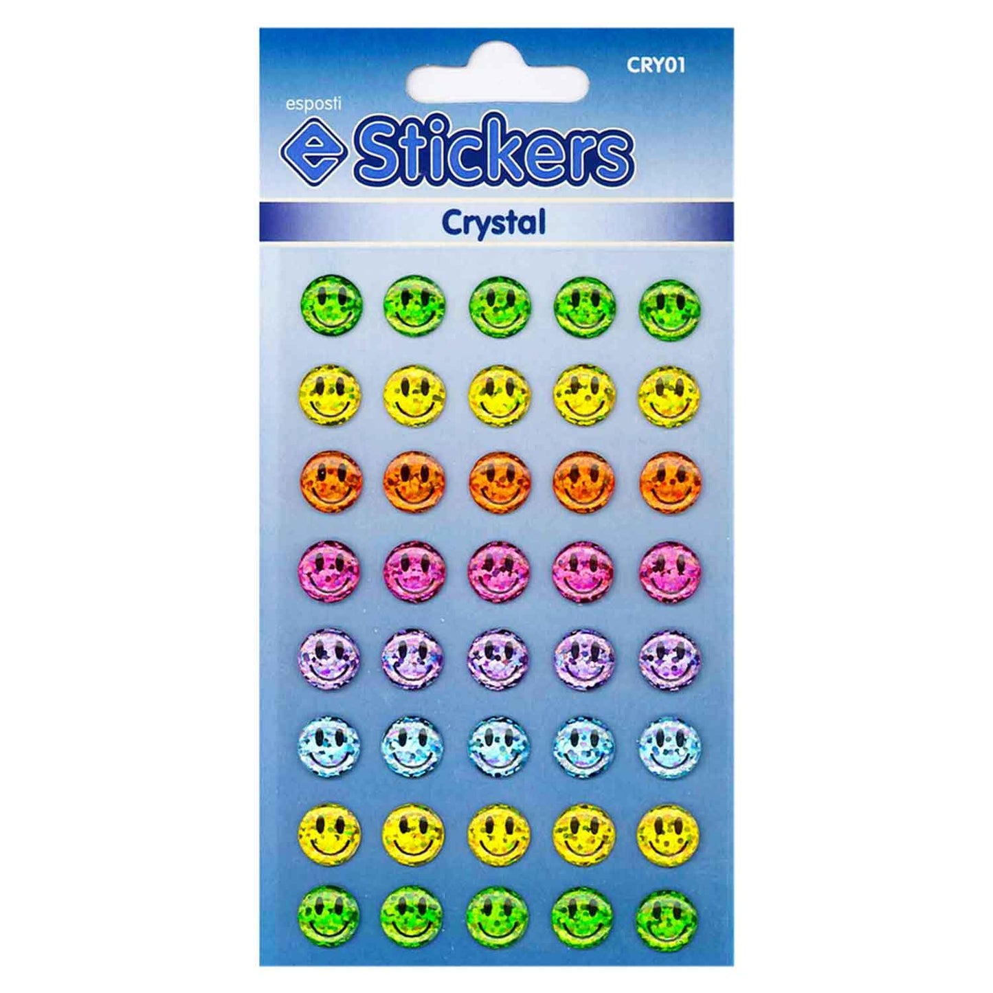 Esposti Crystal Smileys Novelty Stickers - CRY01