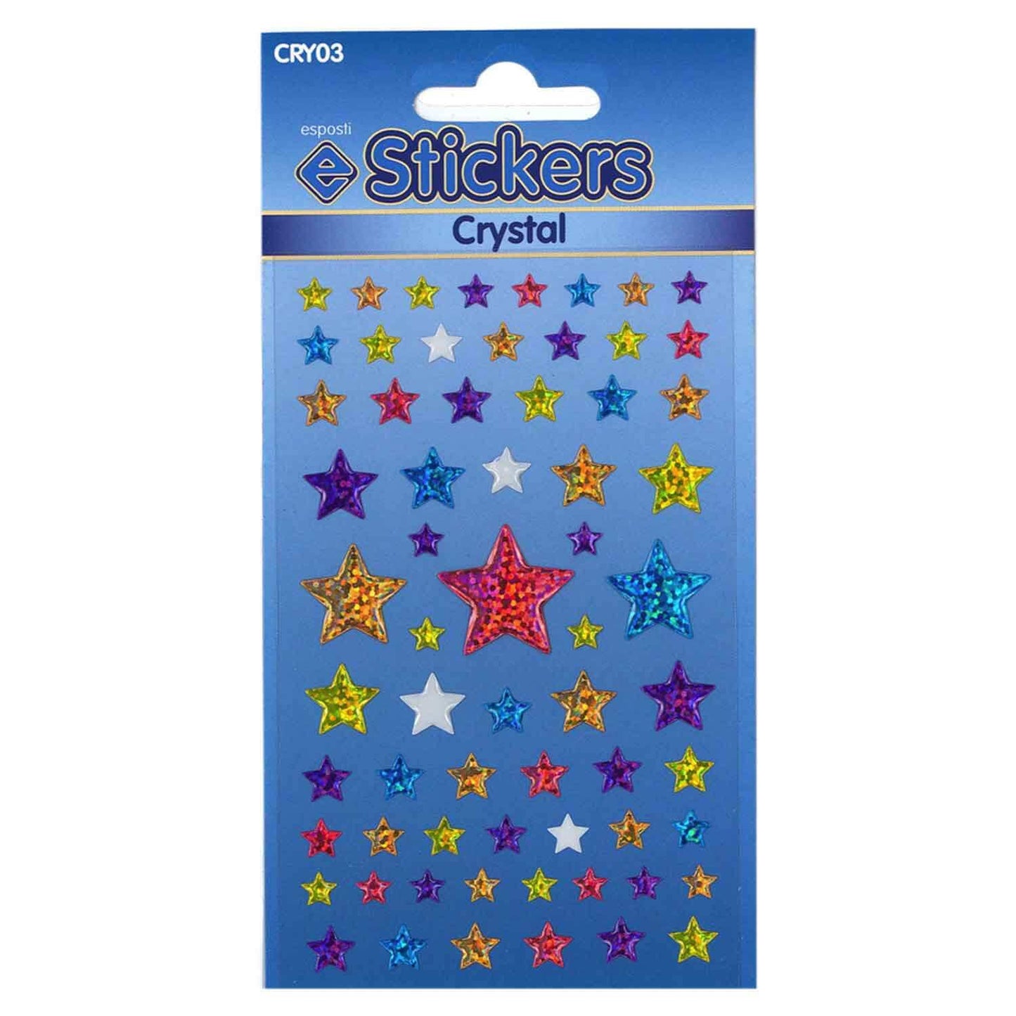 Esposti Stars Self Adhesive Novelty Stickers - Pack of 10