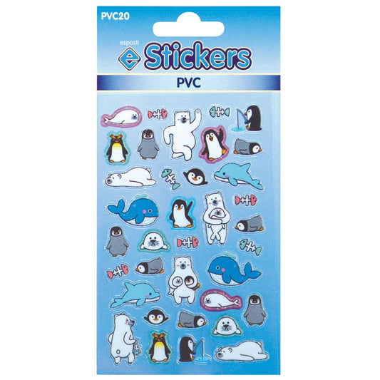 PVC Penguins & Seals Stickers - PVC20 1