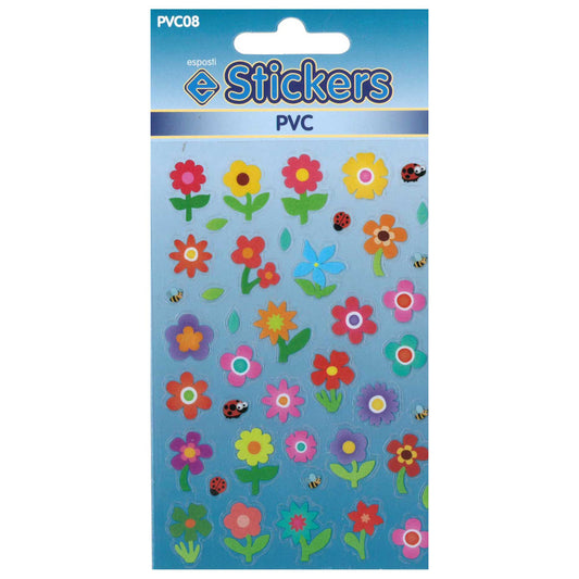 PVC Flowers Stickers - PVC08 1