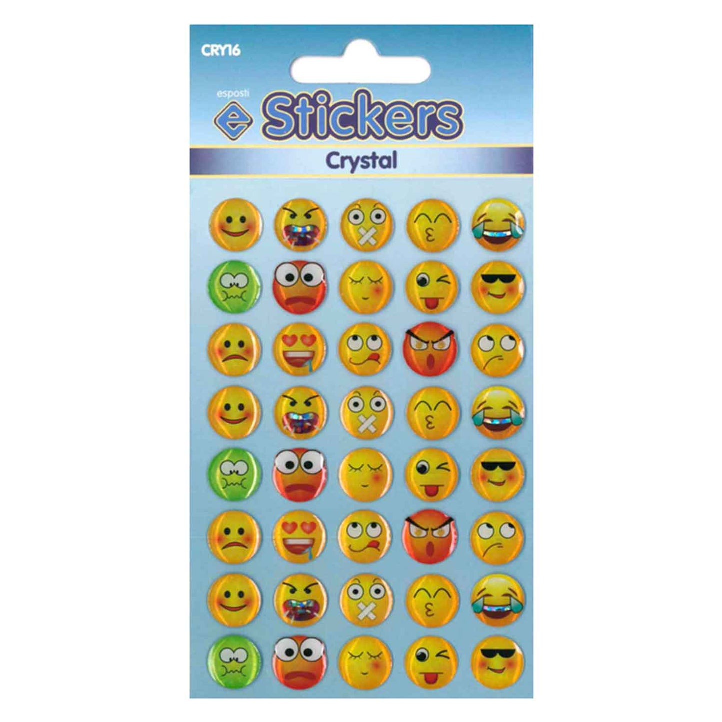 Crystal Emotions Smiley-Aufkleber - CRY16
