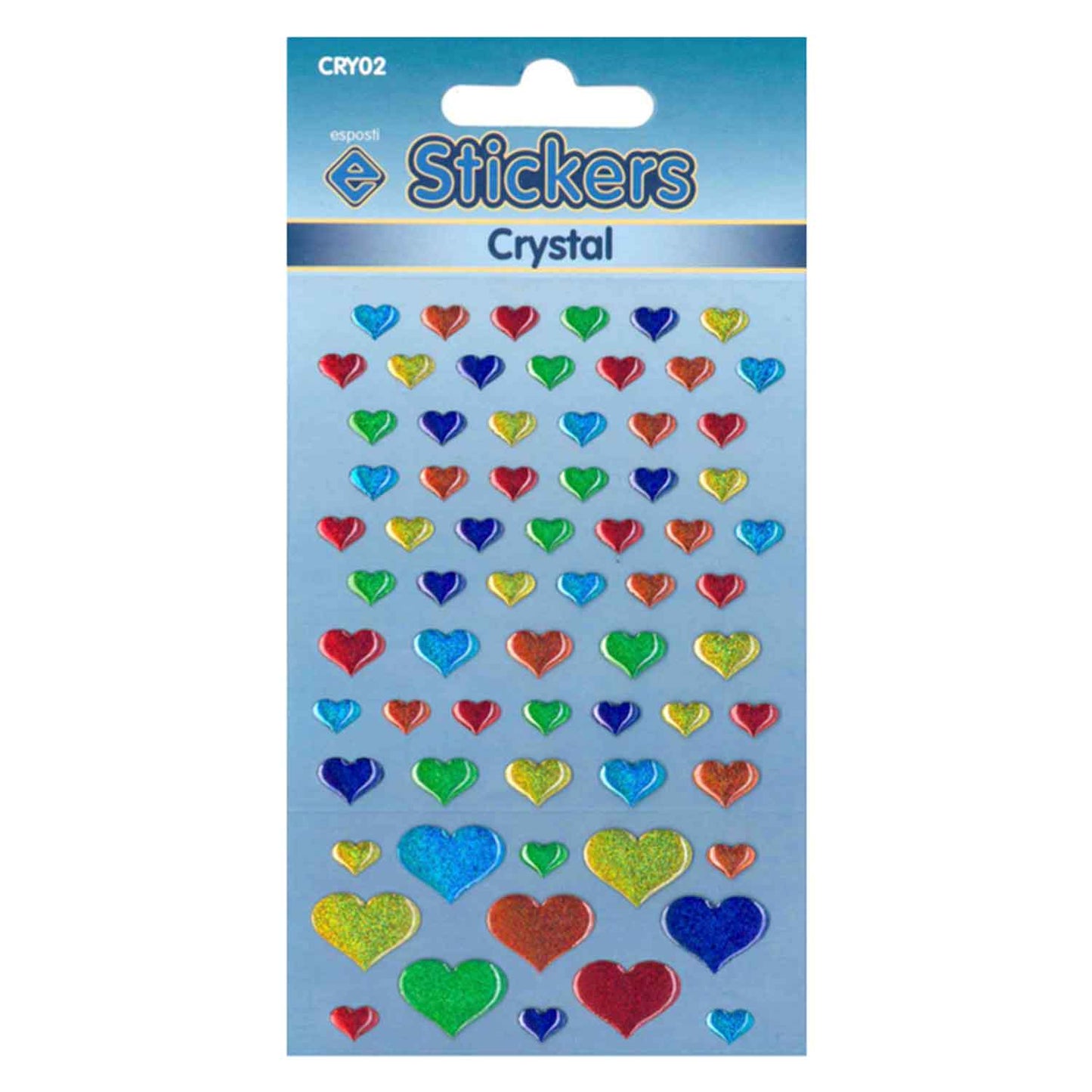 Crystal Hearts Stickers - CRY02