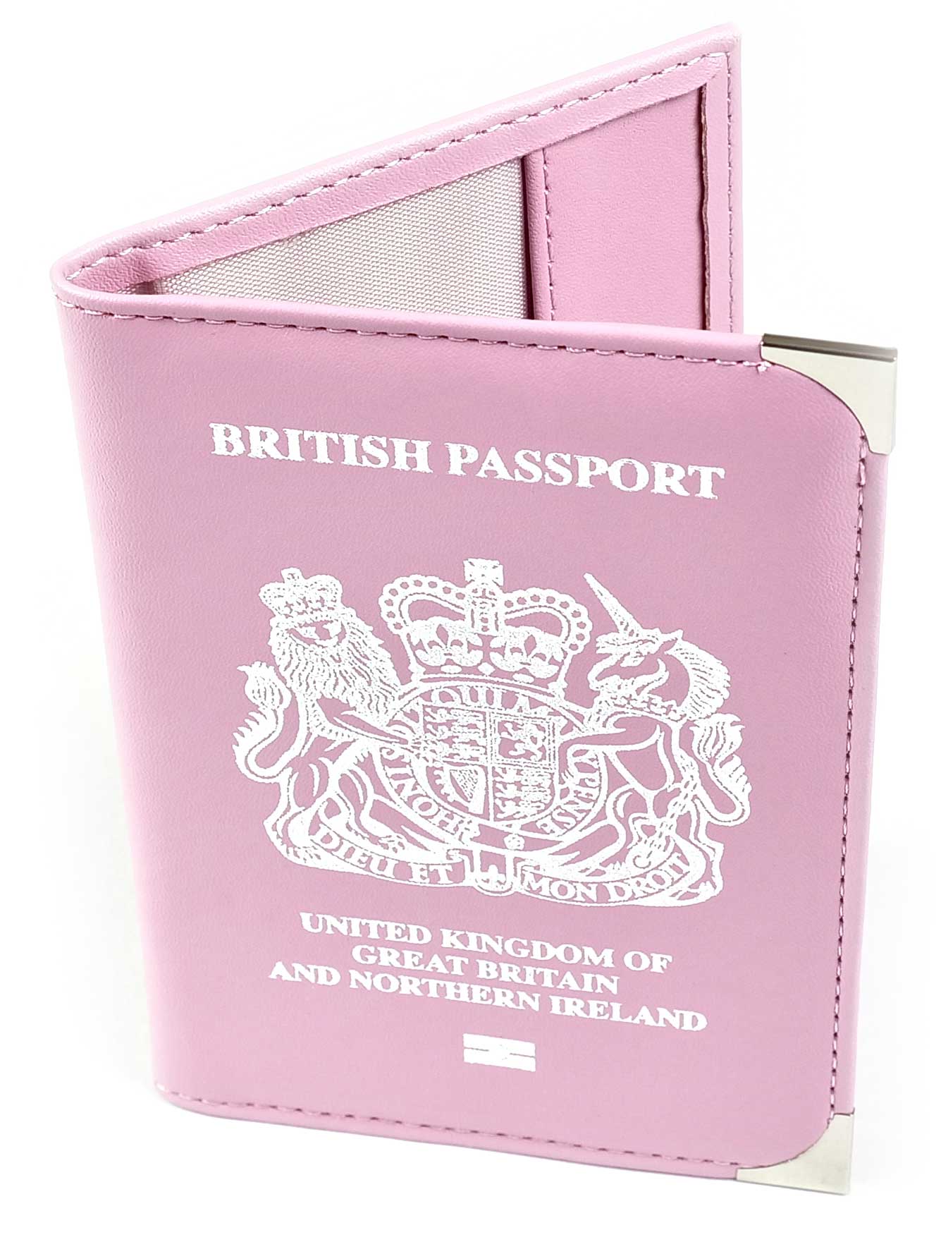 Portapassaporto con stemma rosa - EL114P