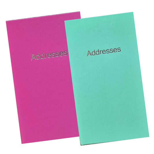 Slim Address Book - Pink & Sage Green - EL31