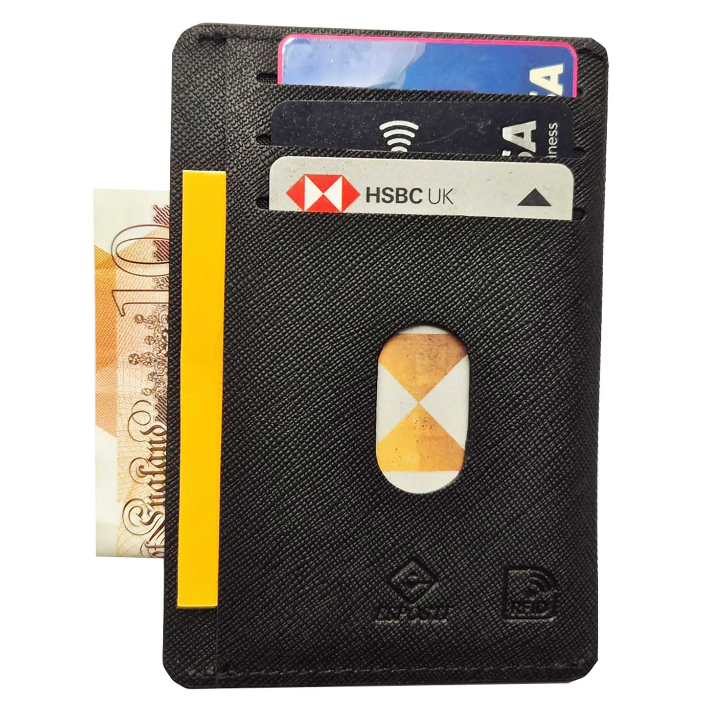 Esposti Slim Credit Card Wallet | RFID Safe | 4 Card Slots | ID Slot | Notes Pocket | EL787-12