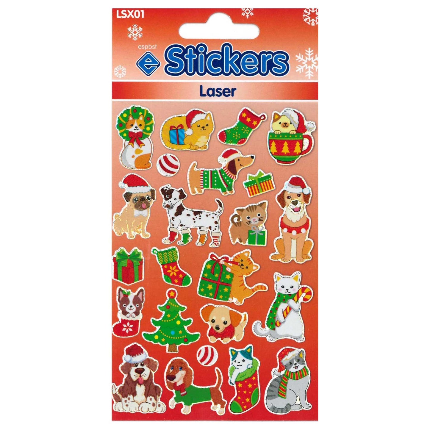 Dogs & Cats Xmas Stickers - LSX01