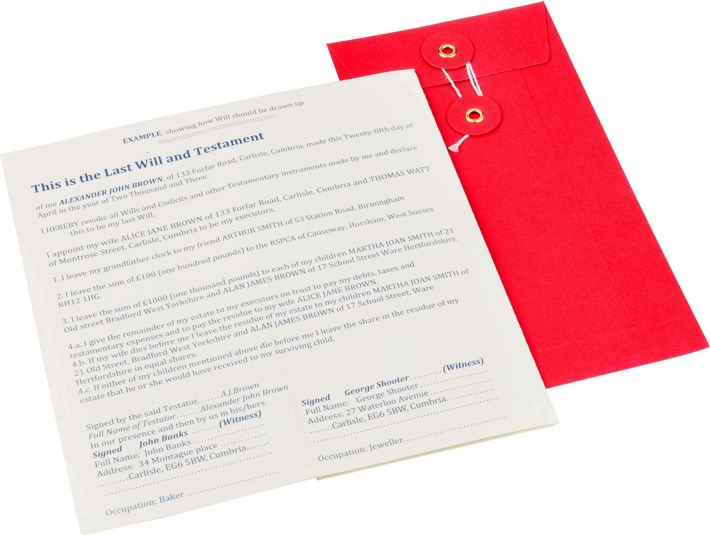 Last Will & Testament Will Forms - Revised Latest Edition-WFER-1