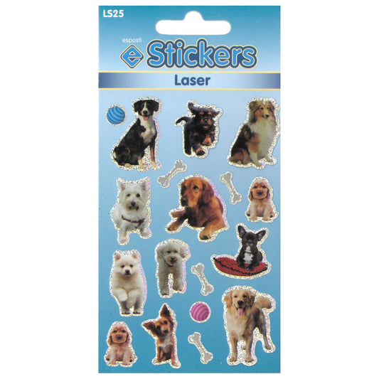 Laser Dogs & Puppies Stickers - LS25 1