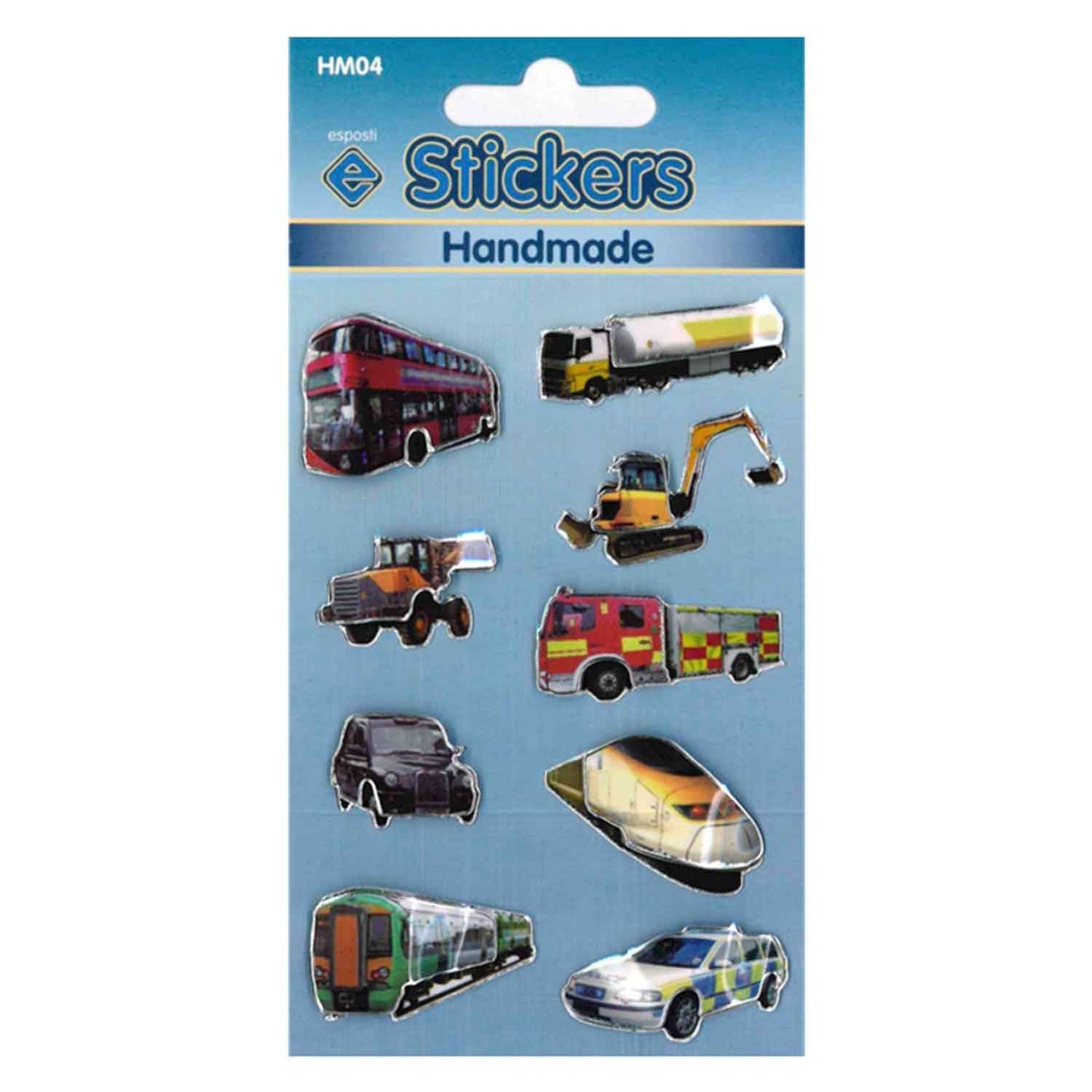 Esposti Handmade Stickers Transport - HM04 - Pack of 10